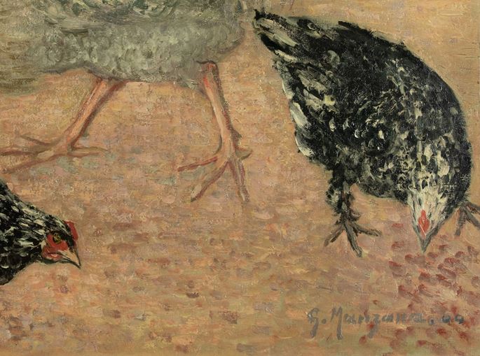 Georges Manzana Pissarro - Coq et poules | MasterArt